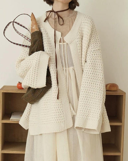 クラフトフリンジニットカーディガン 10209