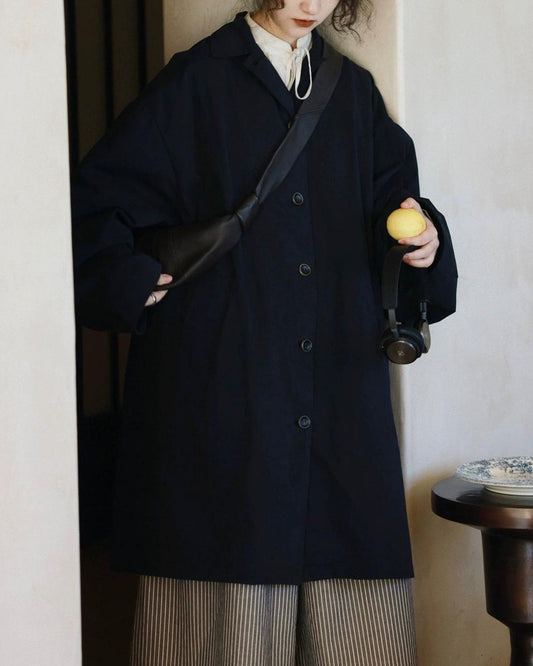 シングルブレストオーバートレンチコート 10012