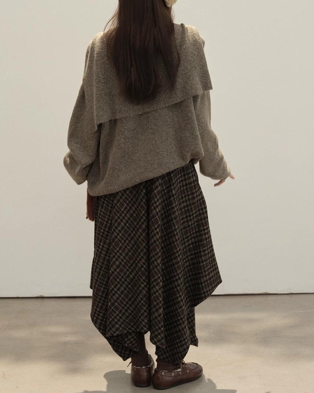 フォレストチェックアシンメトリースカート 10153