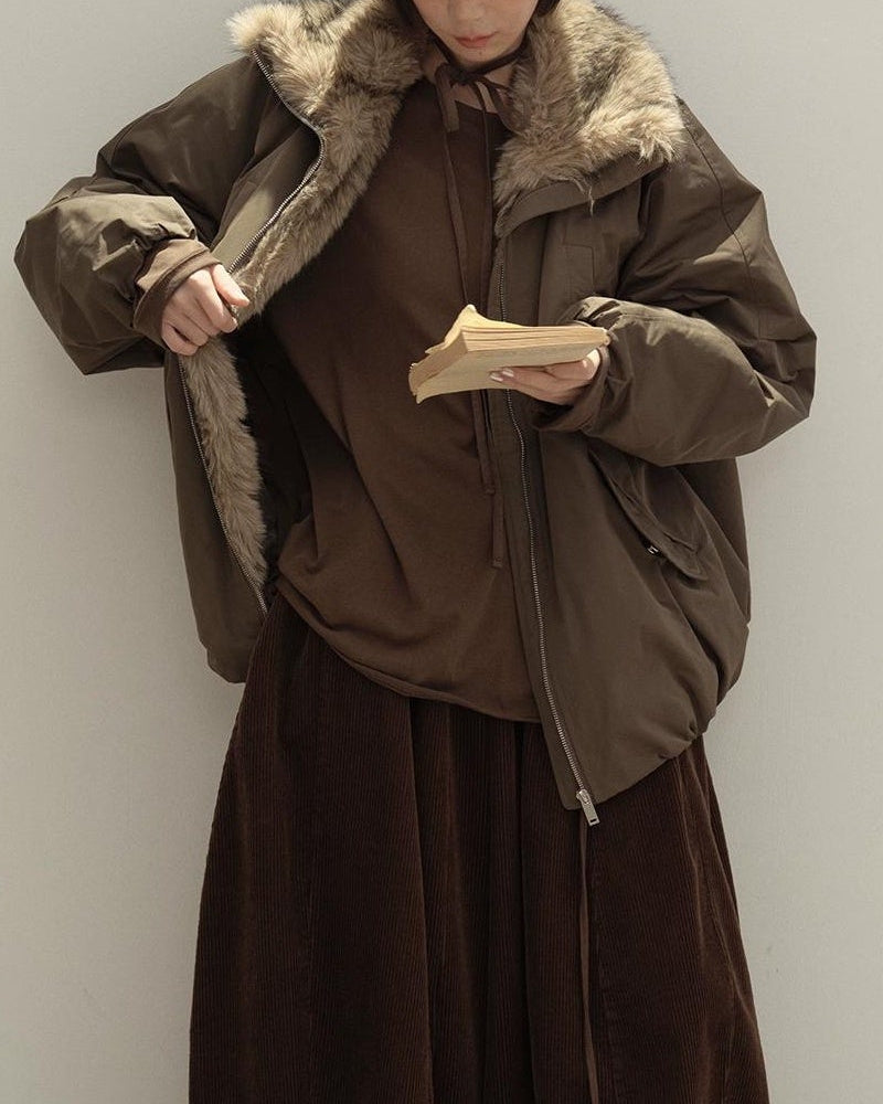 オーロラウォームファーダウンコート 10131