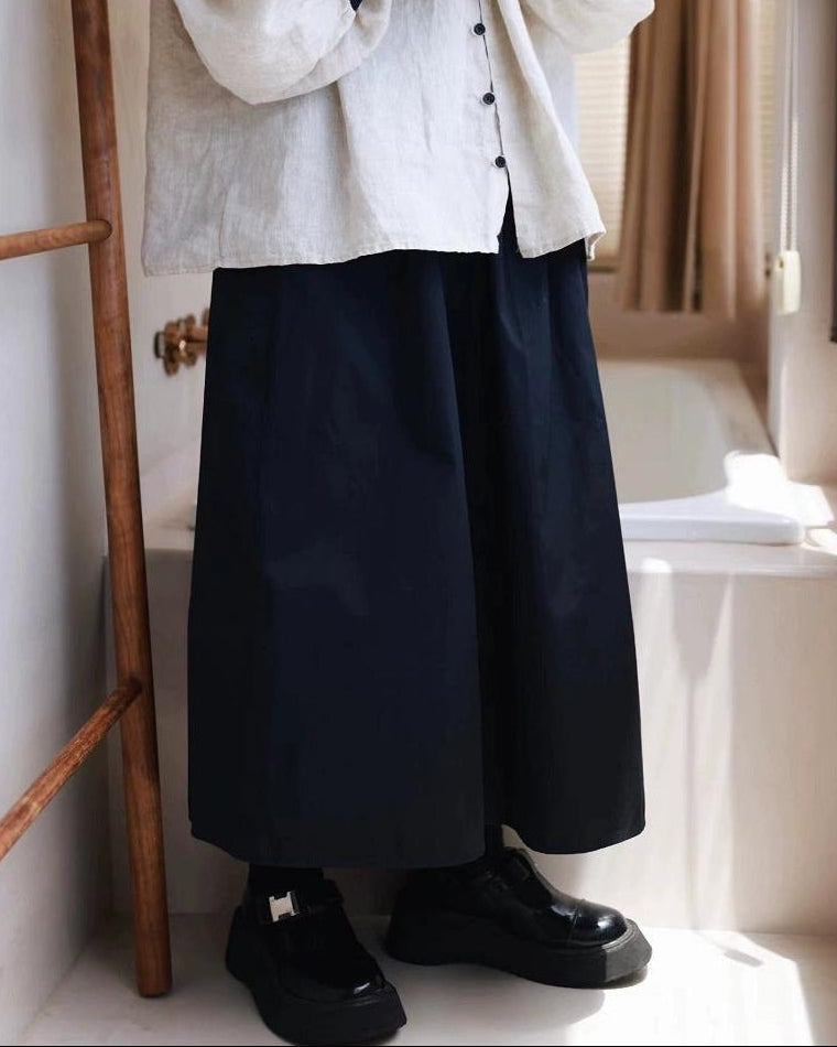 ナチュラルラインロングミディスカート 10097