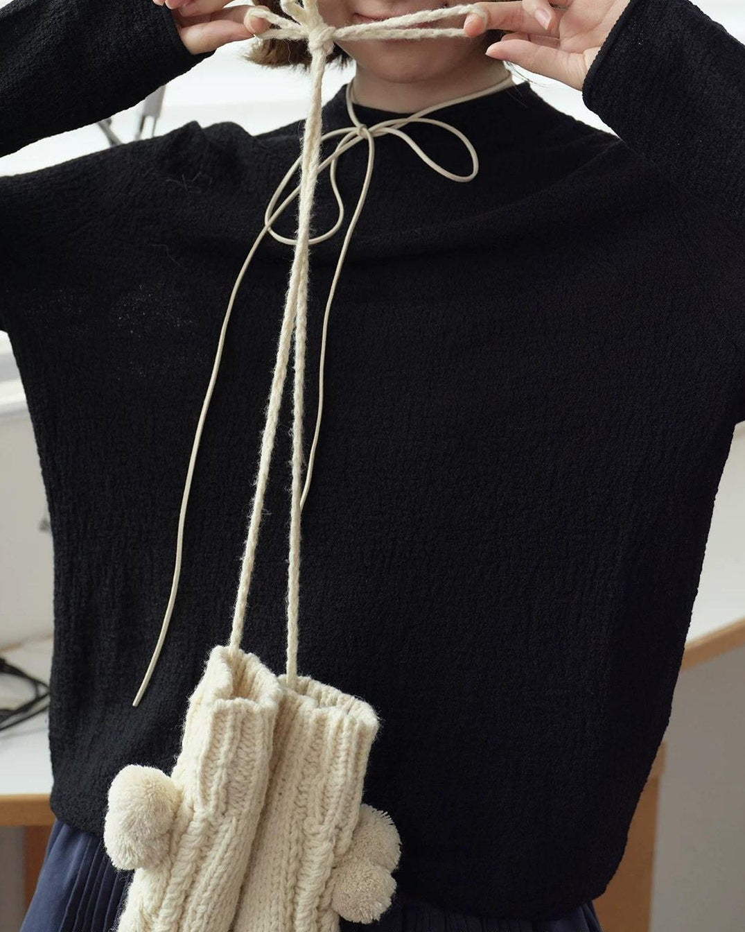 カームラインラウンドプルオーバー 10162