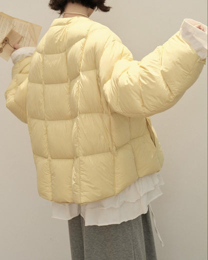 エアウォームクラウドリボンパフコート 10141