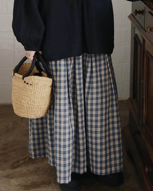 レトロチェックAラインスカート 10051