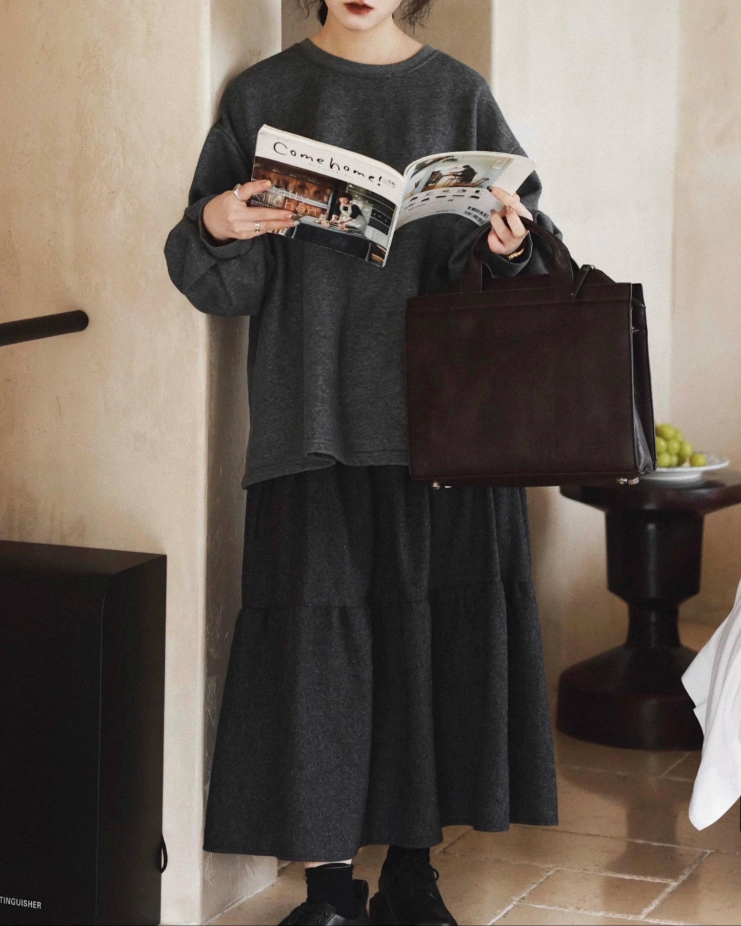 リラックスフィットスウェットプルオーバー 10030