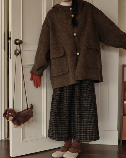 スカンディフローラフードポケットコート 10294