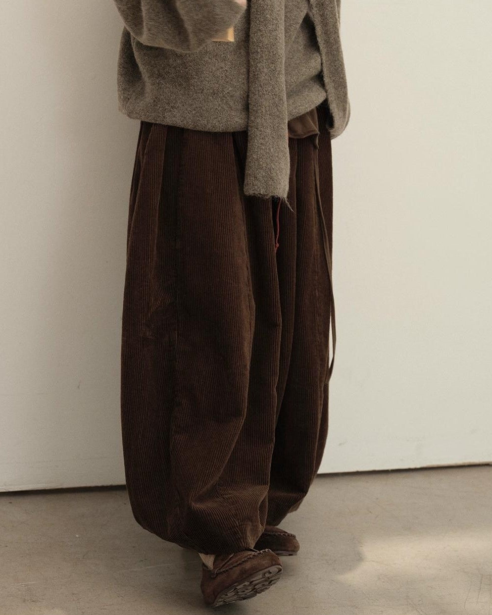 コージーコーデュロイワイドパンツ 10140