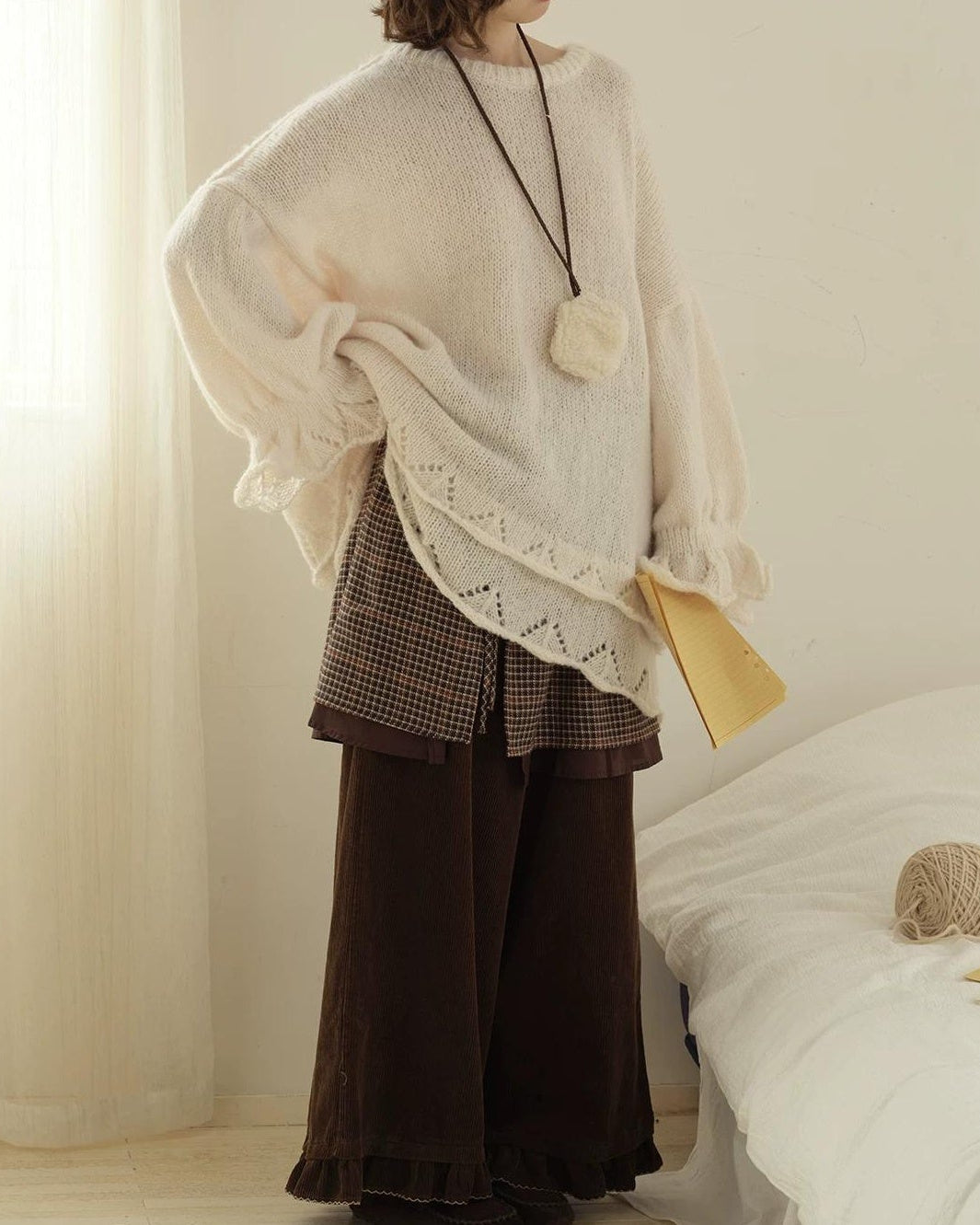 チェックレイヤードスカート 10199