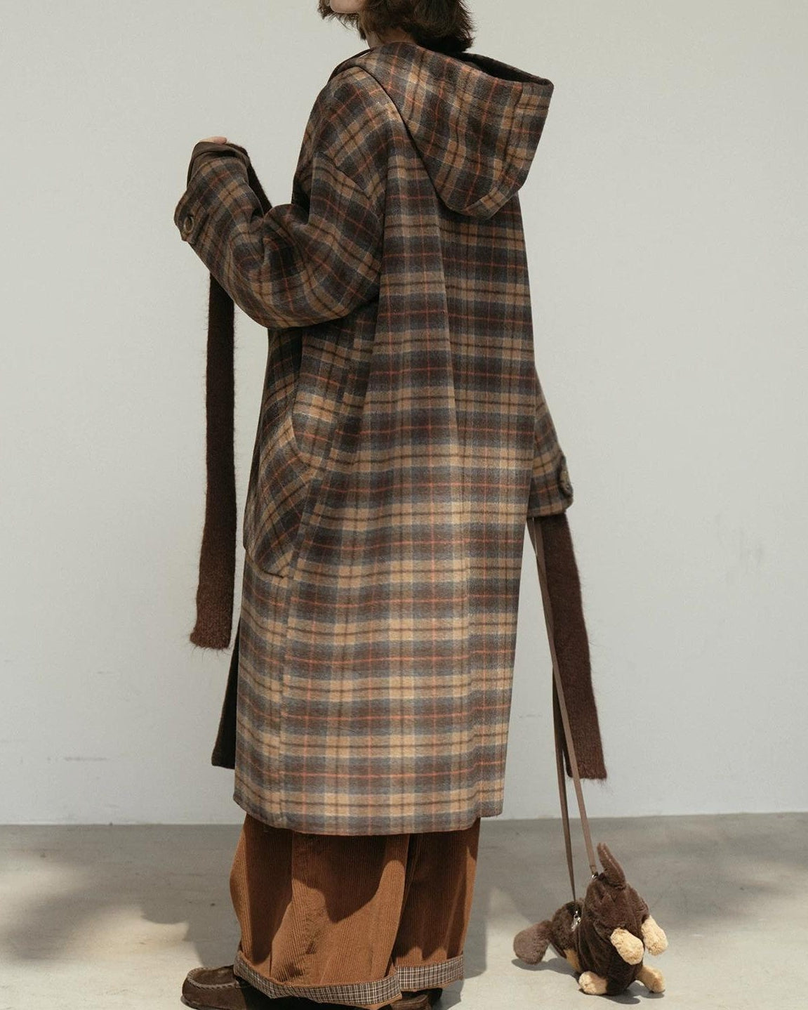 コティチェックリバーシブルロングコート 10183