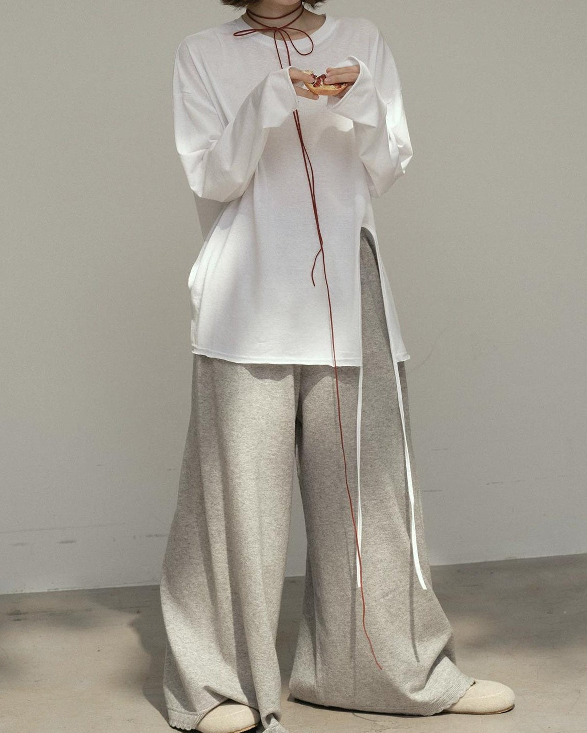 スカンディスリットトップカットソー 10181