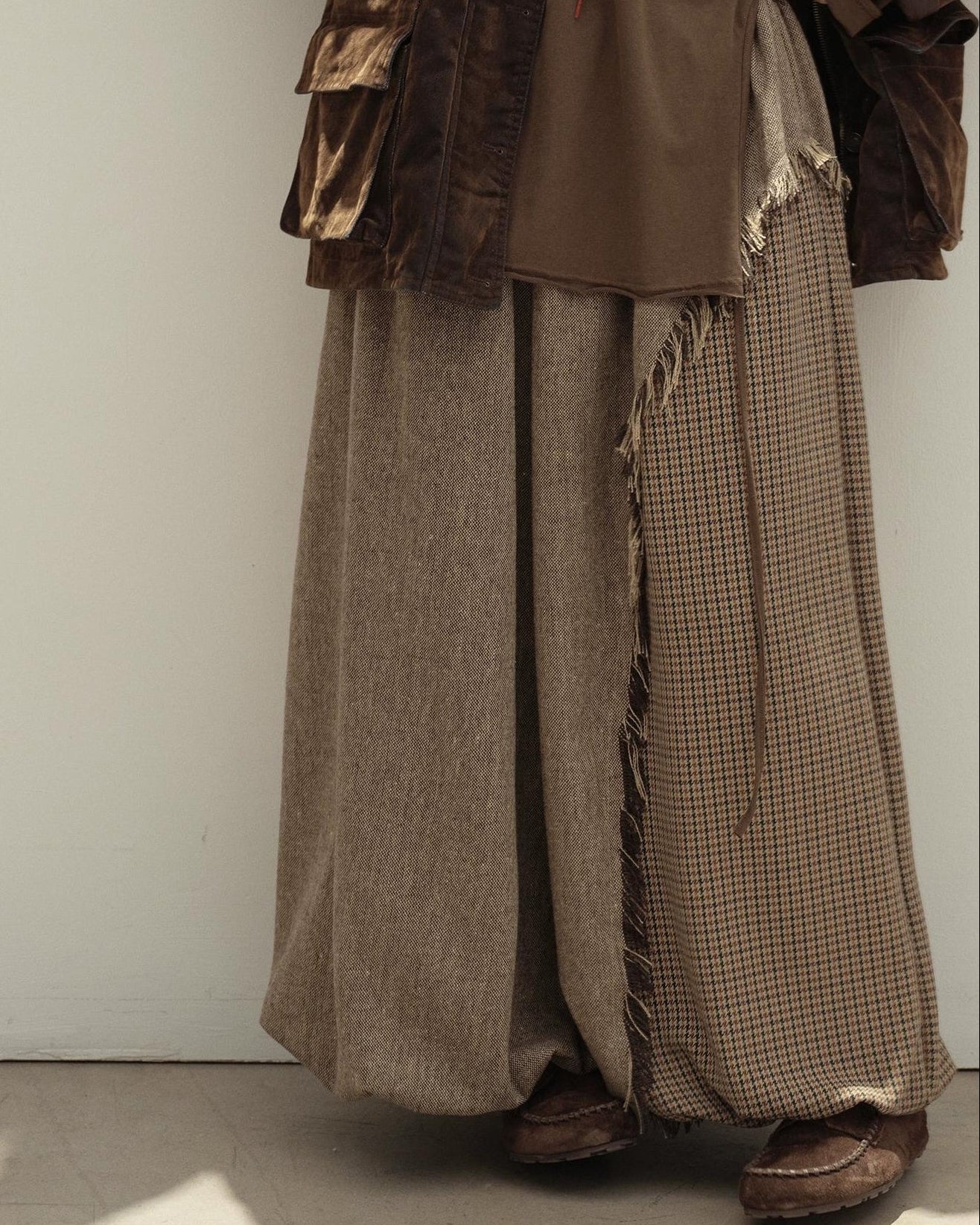 ヴィンテージチェックコンビパンツ 10129