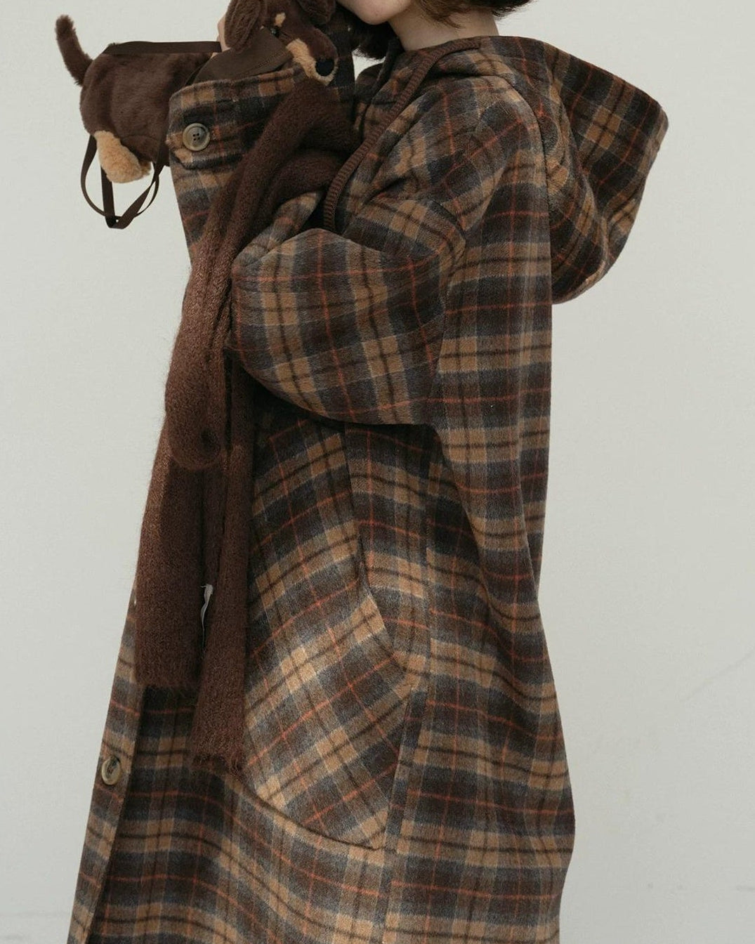 コティチェックリバーシブルロングコート 10183