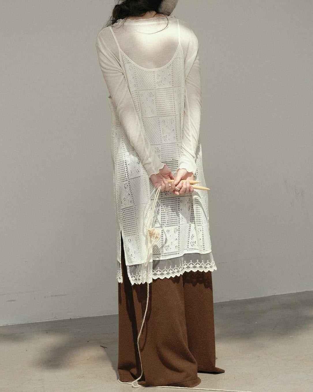 クロシェレースサスペンダーワンピース 10171