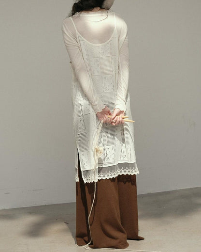 クロシェレースサスペンダーワンピース 10171