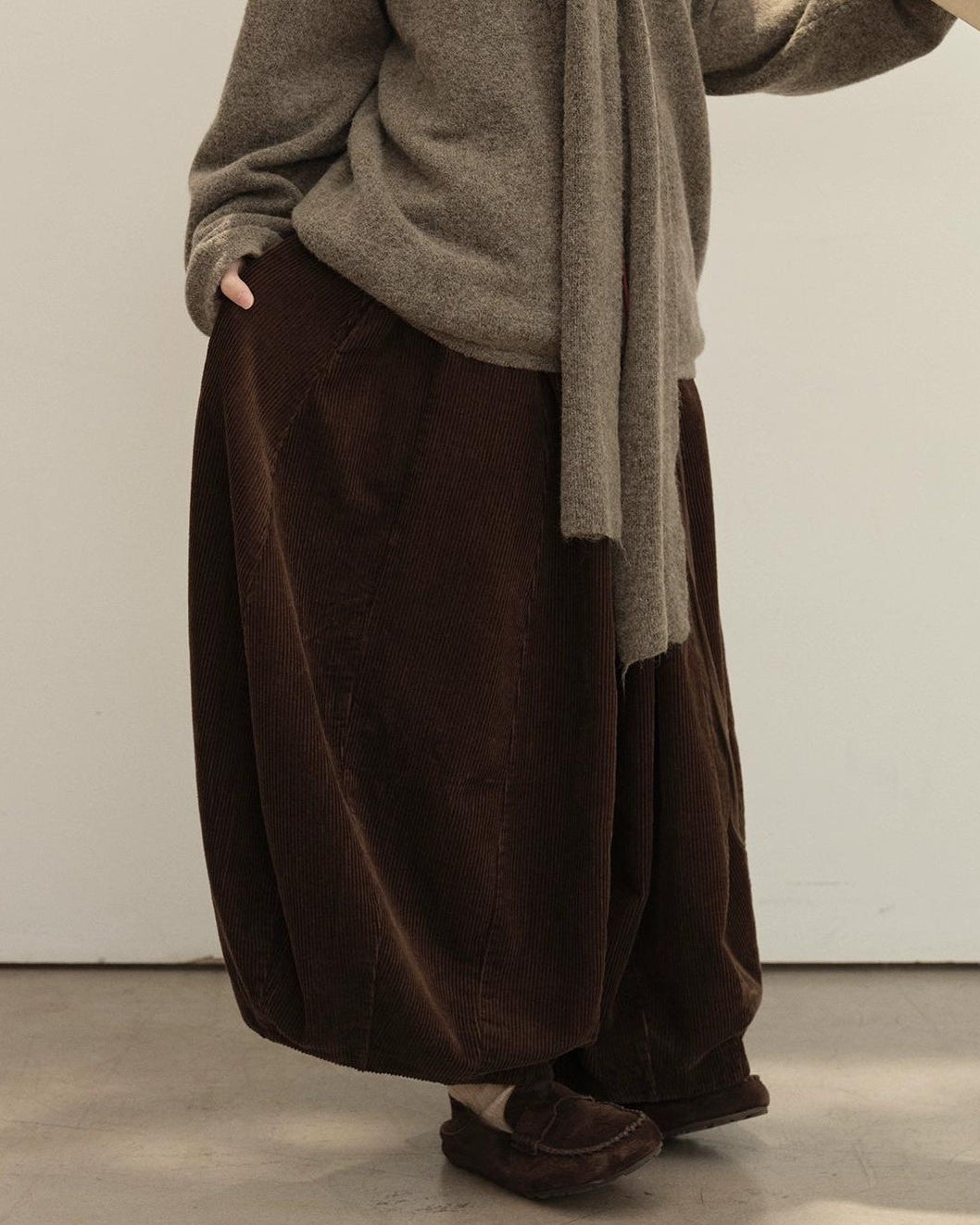 コージーコーデュロイワイドパンツ 10140