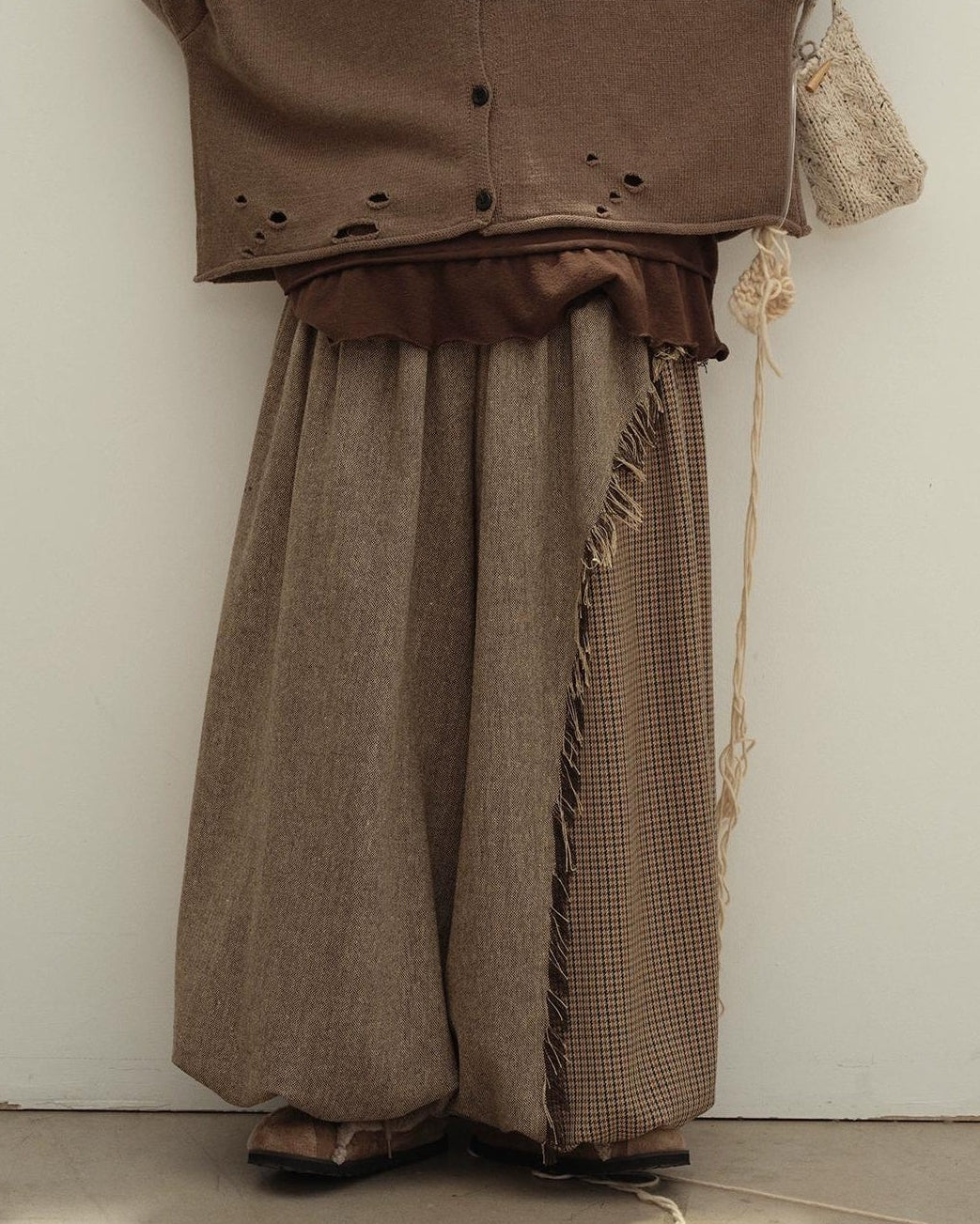 ヴィンテージチェックコンビパンツ 10129