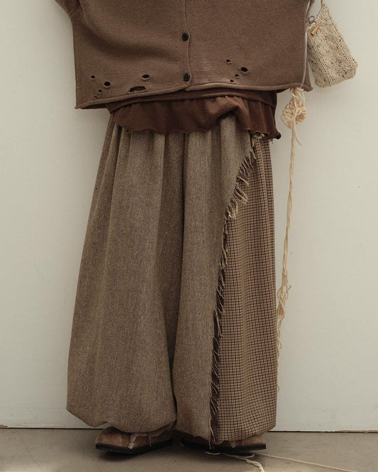 ヴィンテージチェックコンビパンツ 10129