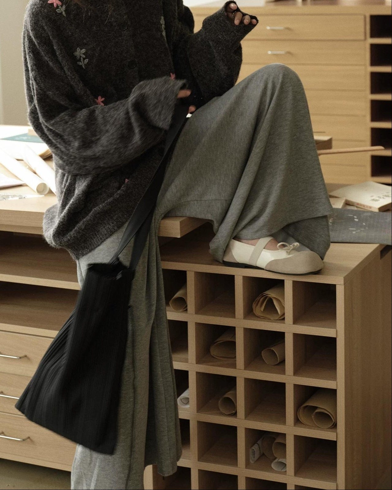 ルミエラリラックスハイウエストパンツ 10299