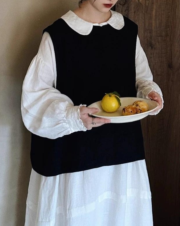 ダブルブレスト2WAYレトロベスト 10056