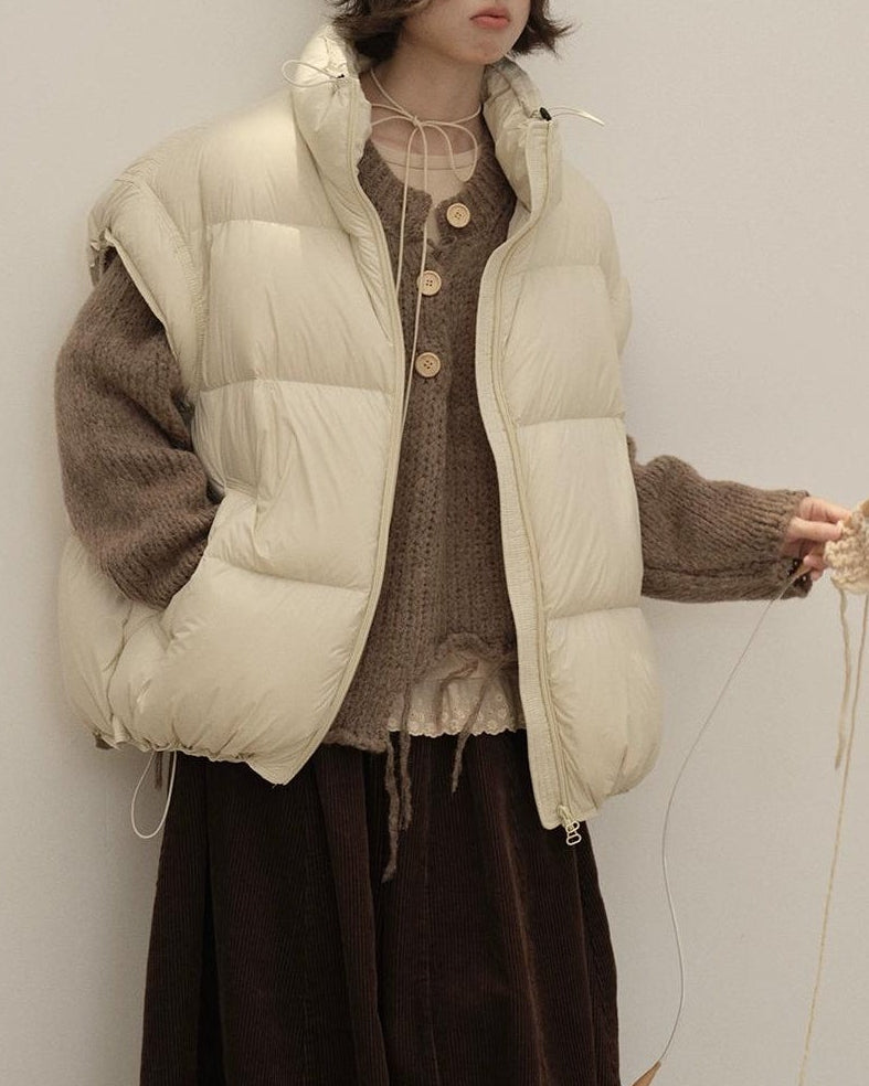 スノーエアリーキルティングダウンベスト 10144