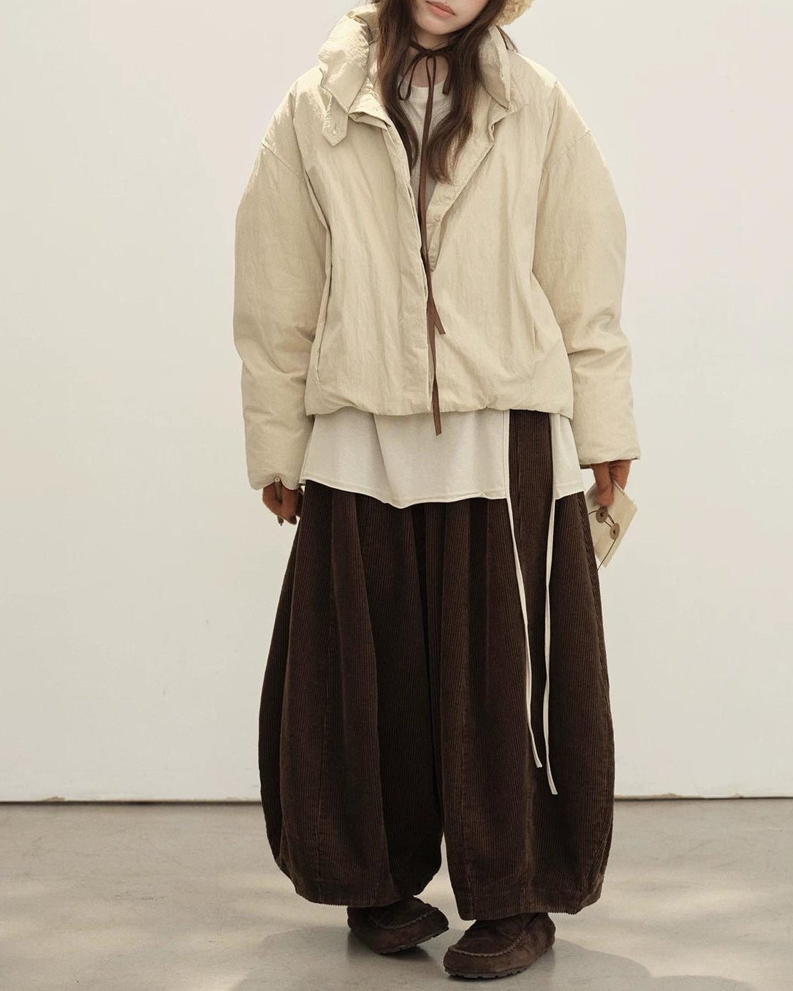 スタンドミニマルショートダウンコート 10151