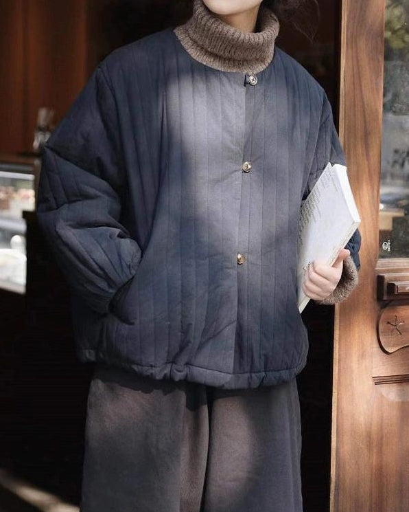 エアリーキルティング ノーカラーコート 10105