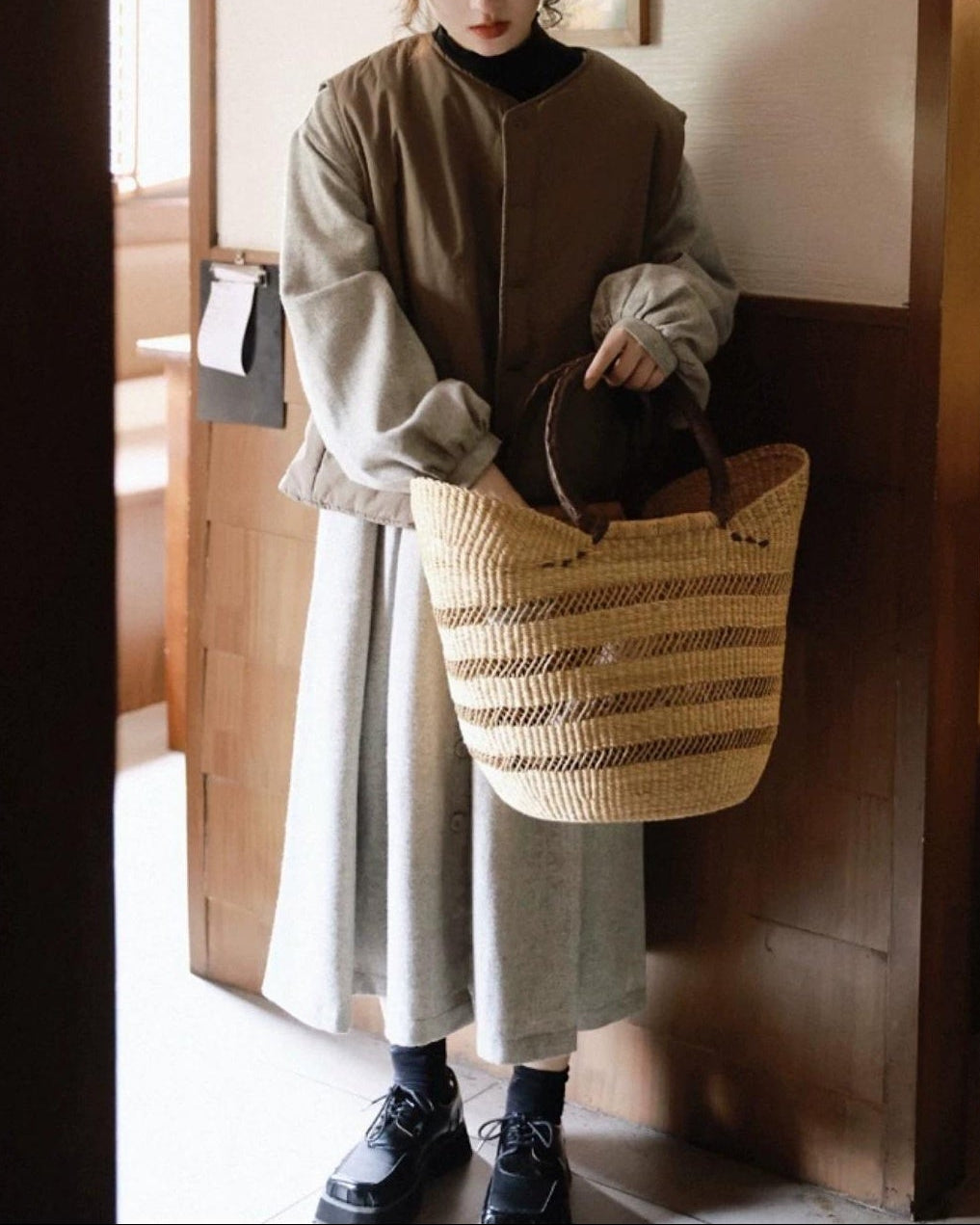 シングルブレストルーモカライトベスト 10091