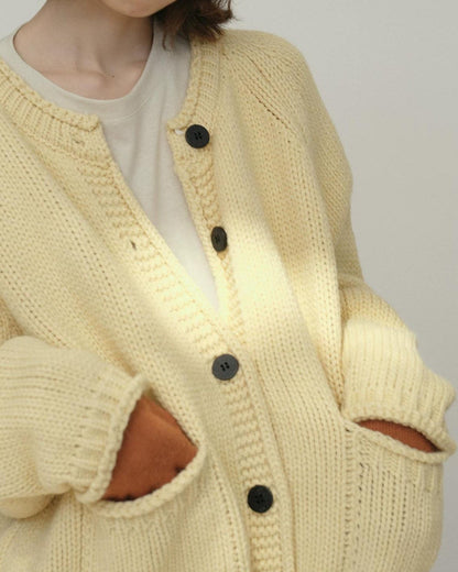 フォークポケットニットカーディガン 10179