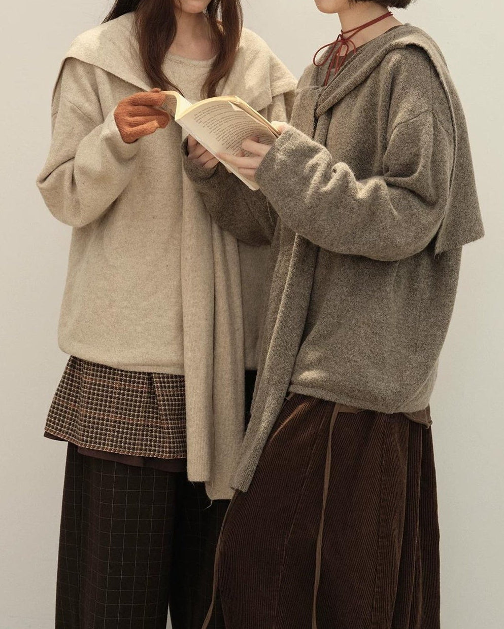 ストールレイヤーニットプルオーバー 10150