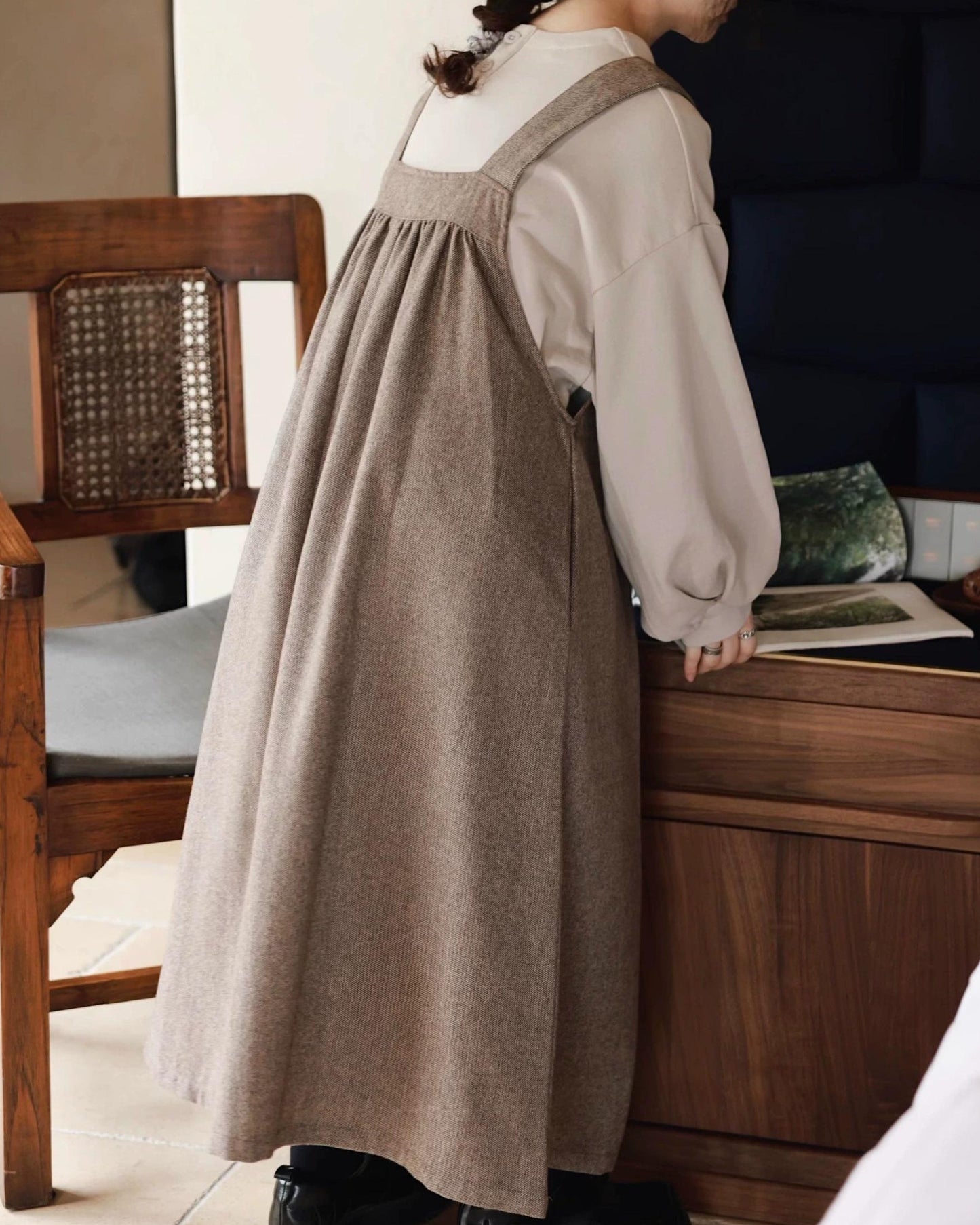 レースエプロンワンピース 10065