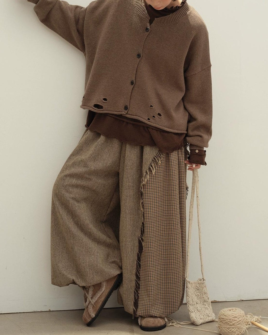 ヴィンテージチェックコンビパンツ 10129