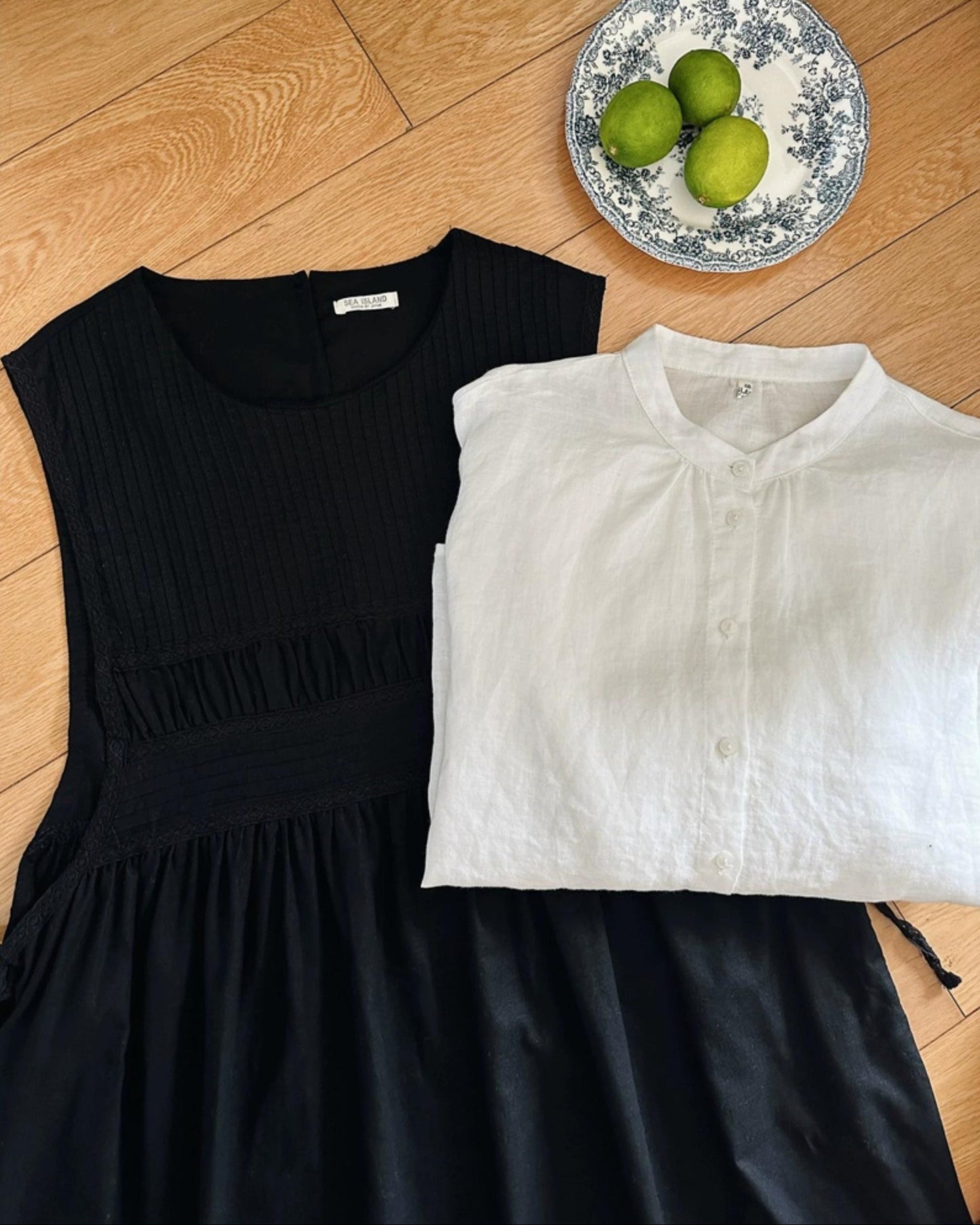 ラウンドネックレトロベストワンピース 10003