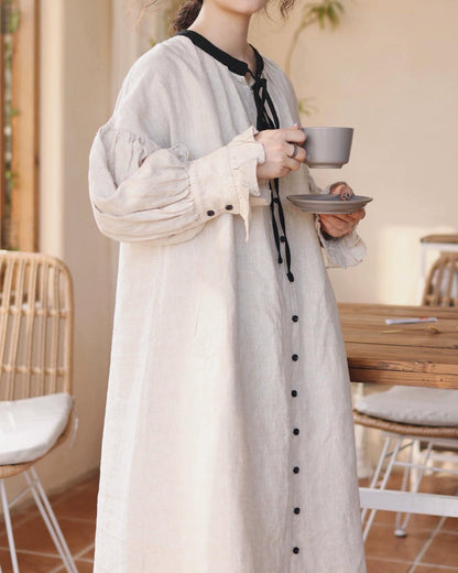 スウィートバイカラーリボンワンピース 10112