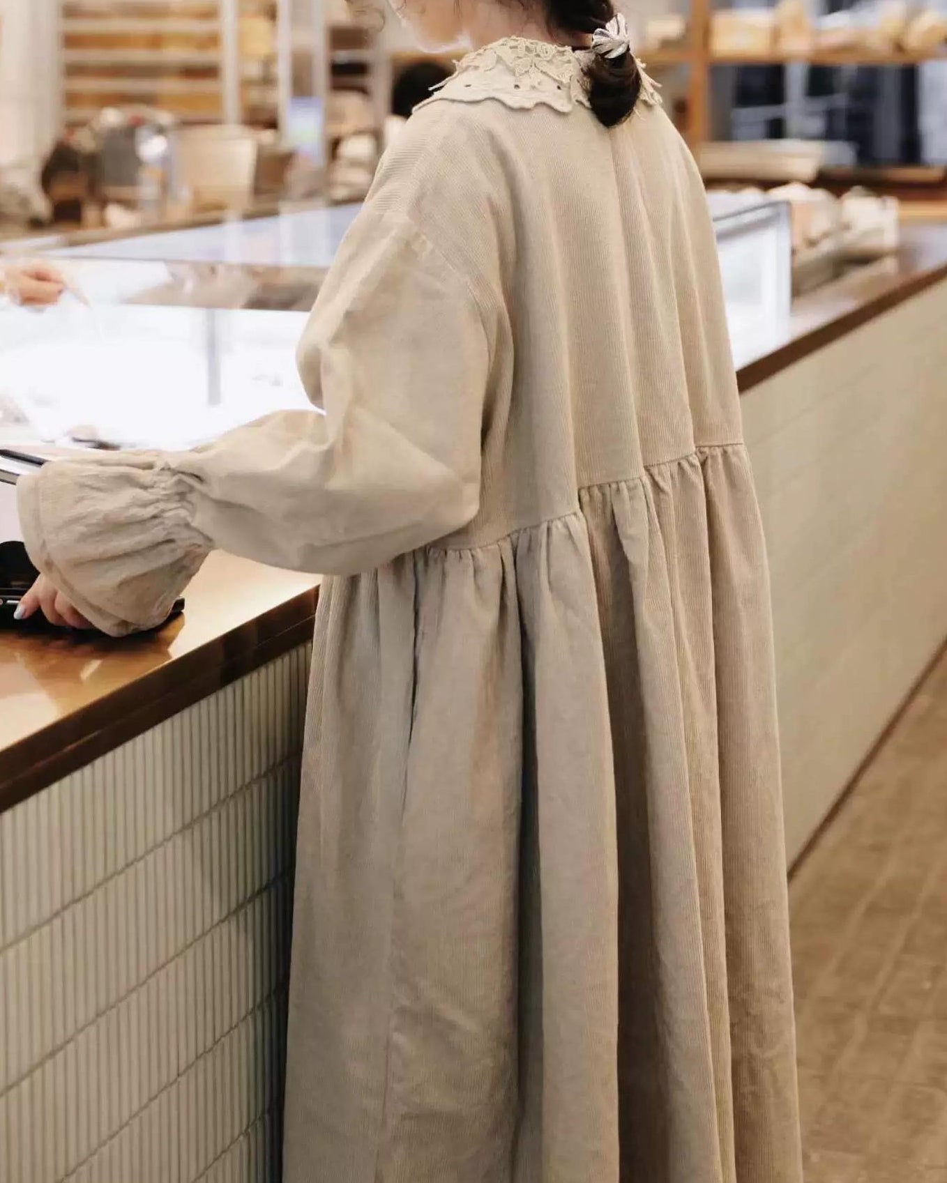 フィヨルドコーデュロイワンピース 10101