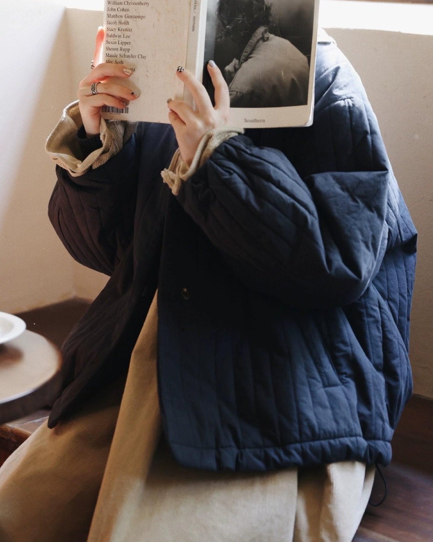 エアリーキルティング ノーカラーコート 10105