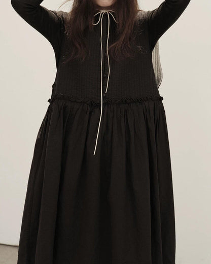 ノーディハイウエストソフトベストドレス 10145