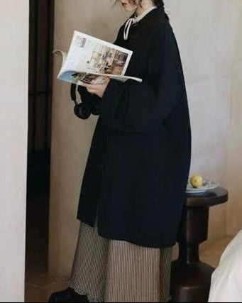 シングルブレストオーバートレンチコート 10012