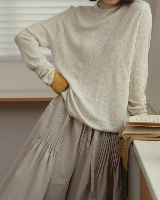 カームラインラウンドプルオーバー 10162